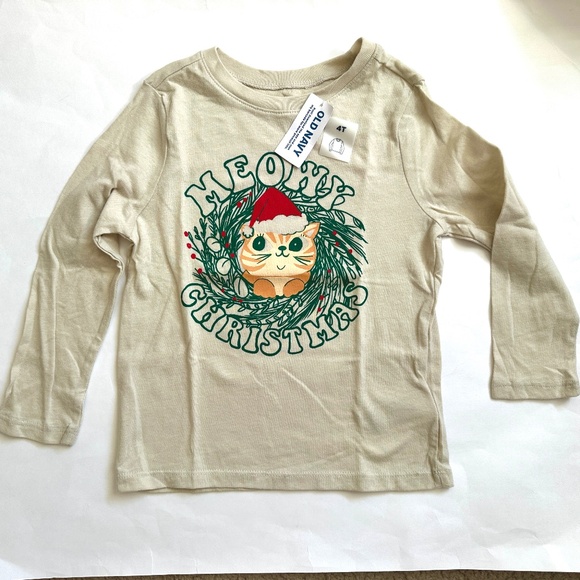 Meowy Christmas Cat Shirt Toddlers - Picture 1 of 4
